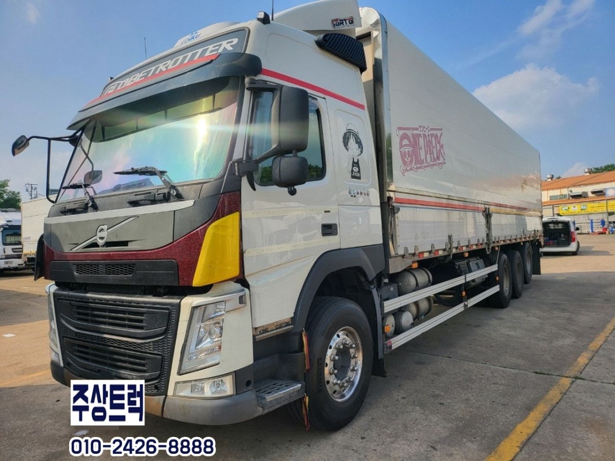 18년 볼보 17톤 FM 450 오토 후축 윙바디 10m20 중고트럭 윙바디